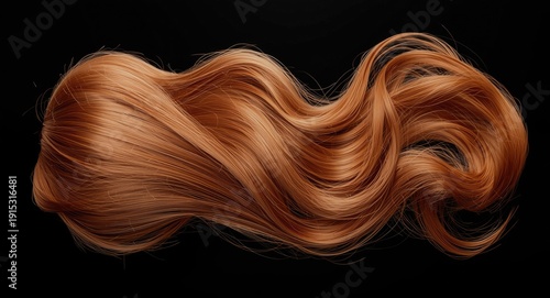 Glossy textured copper blon...