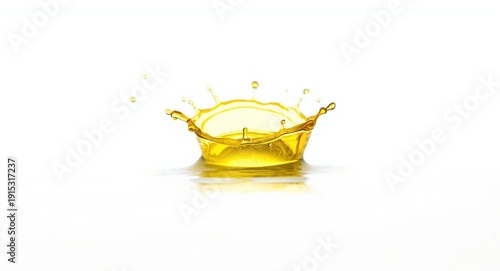 Splash of oil isolated with...