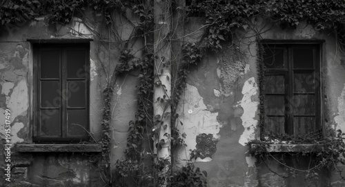 Black and white capture of ...