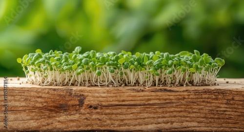 Homegrown chia sprouts matu...