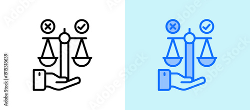 Ethical Decision whitegreen icon