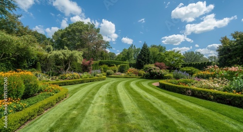 Stylish residential garden ...