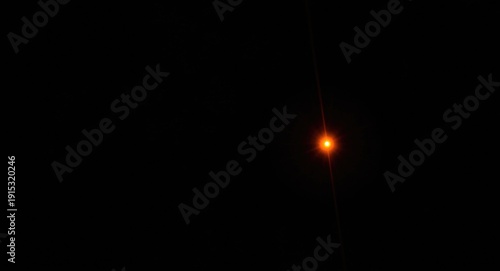 Orange hue lens flare effec...