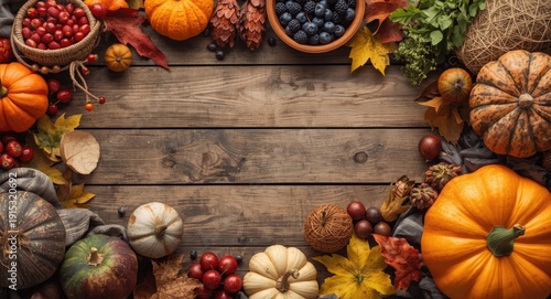 Colorful autumn harvest set...