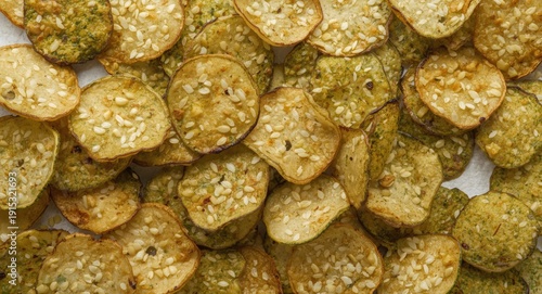 Rice flour spinach chips co...