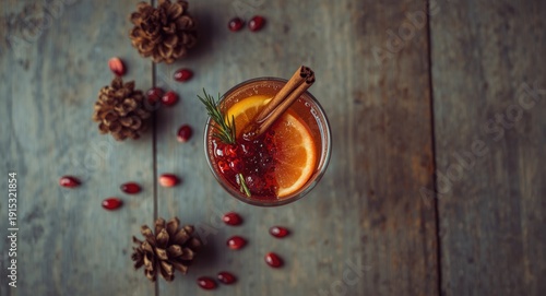 Sangria drink in a glass wi...