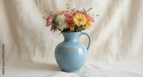 Elegant blue handmade vase ...