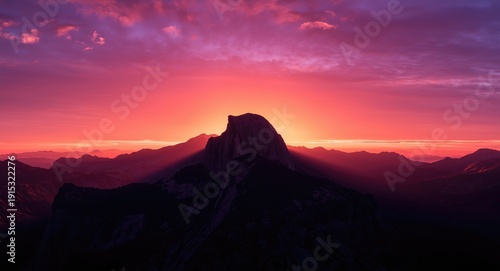 Dramatic sunset panorama wi...