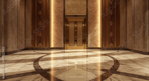 grand hotel lobby area high...