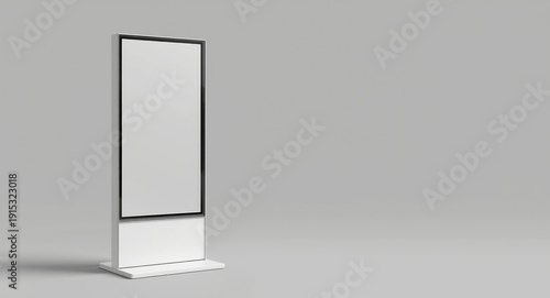 Side perspective of a white...