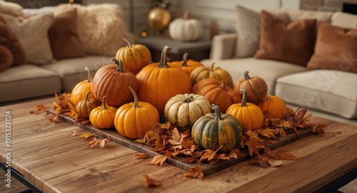 warm cozy living room decor...