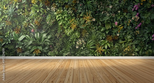 Modern space with botanical...