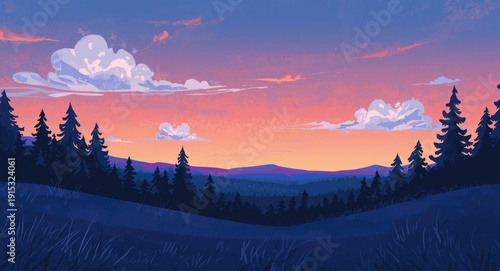 Lively cartoon art of a twi...