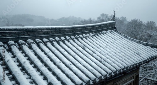 Snow accumulation on Korean...