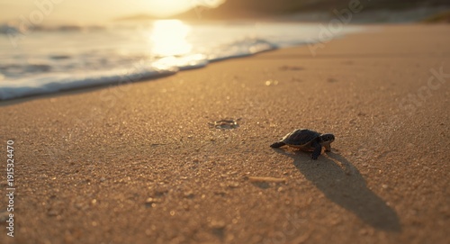 Sunrise casts warm glow on ...
