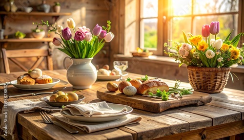 Wallpaper Mural Rustikal-eleganter Oster-Landhausstil Torontodigital.ca