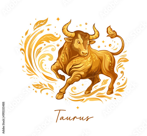 
The illustration - zodiac sign in the modern style.