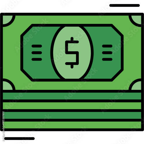 Banknote Bundle Icon