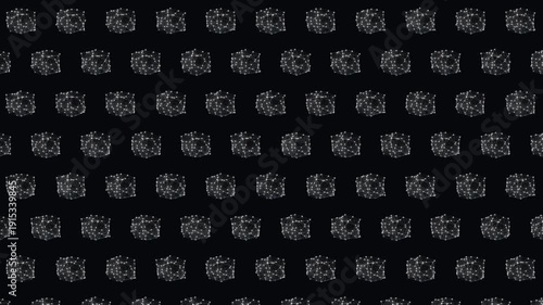 Abstract Geometric Cube Loop, Black and Transparent Background, 2-in-1 Seamless Motion Graphics, Not AI generated