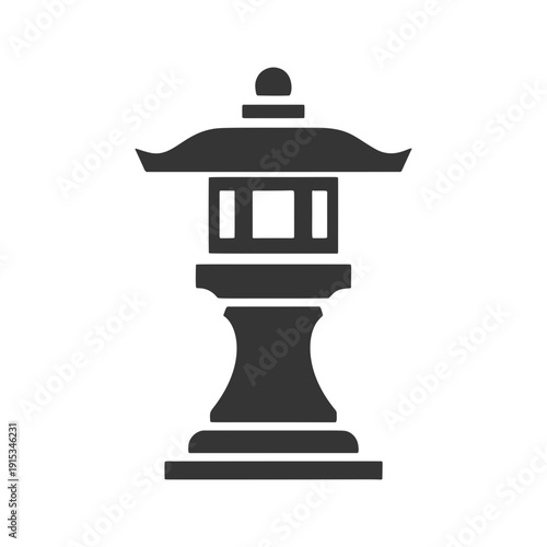 石灯籠のシルエットアイコン