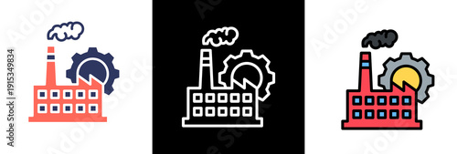 Factory Automation triple icon
