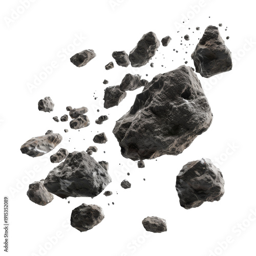 Collection of Rocks and Stones Fragmented.
