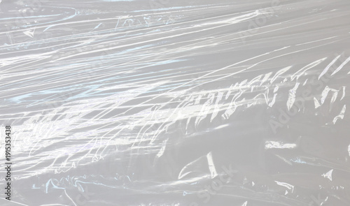 Obraz na płótnie Transparent plastic wrap texture overlay