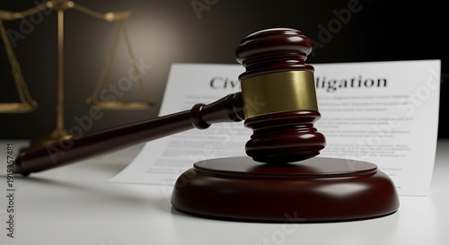 Gavel and Civil Litigation Document