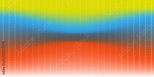 RGB monitor screen. Rainbow gradient background. Iridescent abstract color LED texture. Multicolored dot pattern. Vector