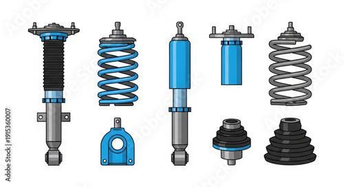 Car Shock Absorbers and Springs.