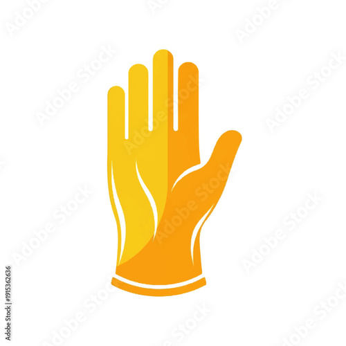 Illustrative graphic of a protective glove layered over a bare hand, symbolizing safety, cleanliness, and the importance of hygienic practices in various tasks and industries