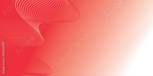 Latar belakang gelombang merah abstrak yang halus dan bergaya. Tekstur vektor EPS.