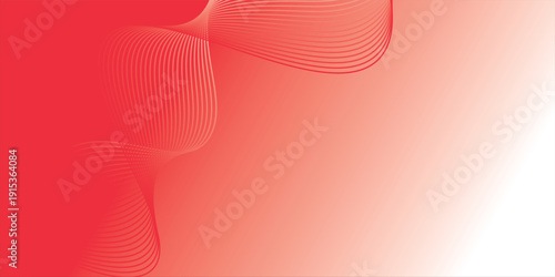 Latar belakang gelombang merah abstrak yang halus dan bergaya. Tekstur vektor EPS.