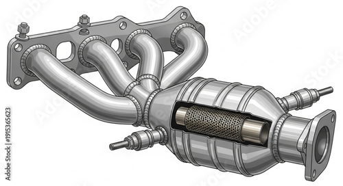 Catalytic Converter Exhaust System Component.