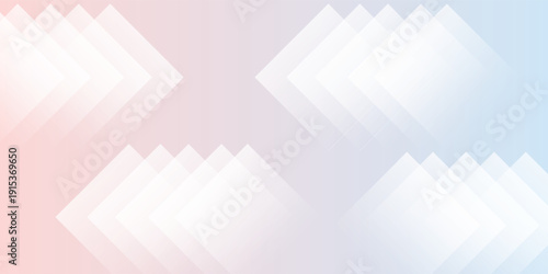 Pastel pink and blue blur backdrop with transparent shapes square. Light gradient vector banner. Background abstract purple sky. Soft blurred light bg. Pastel gradation water cover design