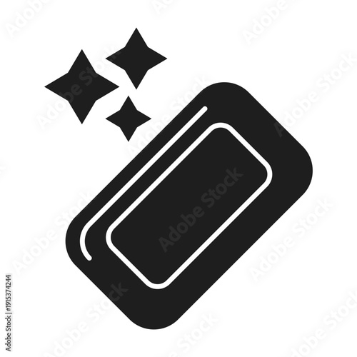 solid soap flat vector icon