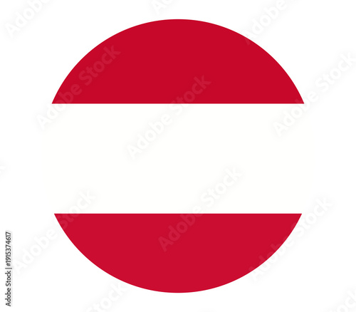 Free Download Austria flag icon in a circle with shadow, national symbol for country, vector illustration, patriotic concept. - GFXLoad