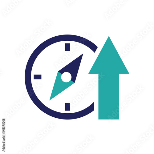 Compass Navigation Direction Indicator Arrow.