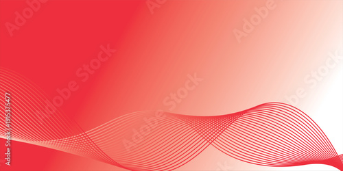 Latar belakang gelombang merah abstrak yang halus dan bergaya. Tekstur vektor EPS.