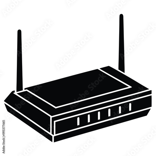 wifi router for internet transmission vector illustration isolated object icons