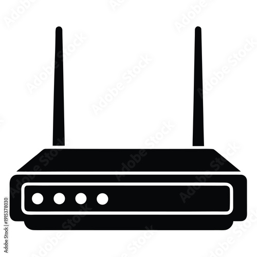 wifi router for internet transmission vector illustration isolated object icons