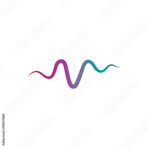 Sound waves vector illustration