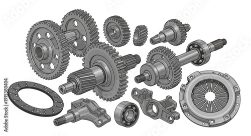 Mechanical Gears and Transmission Parts.