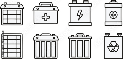 Battery and First Aid Kit Icons