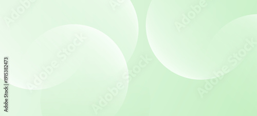 Minimalist soft Abstract Background in Gradient green and white Tones with Circles. Circle effect style geometric, abstract background. EPS 10
