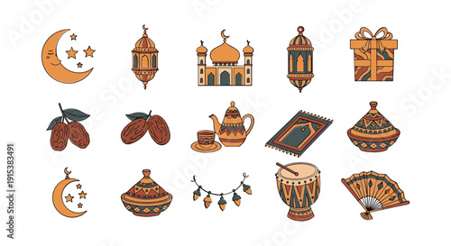 Ramadan Kareem Islamic Symbols Collection 1.