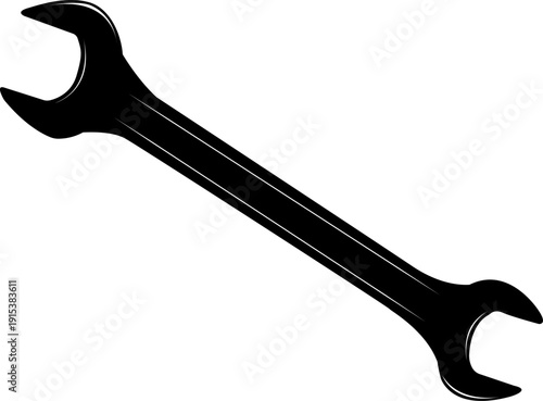 Wrench. A hand held metal tool with a fixed-size working part. Designed to securely grip fastener edges. Tightening and loosening nuts and bolts. Spanner.