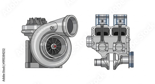 Turbocharger and Diesel Engine Components.