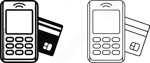 Illustration-of-two-mobile-phones-with-credit-cards-depicting-mobile-payment
