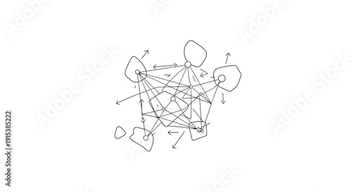 Stylized illustration of a cityscape at night with vibrant neon lights and silhouetted buildings, perfect for urban themes.